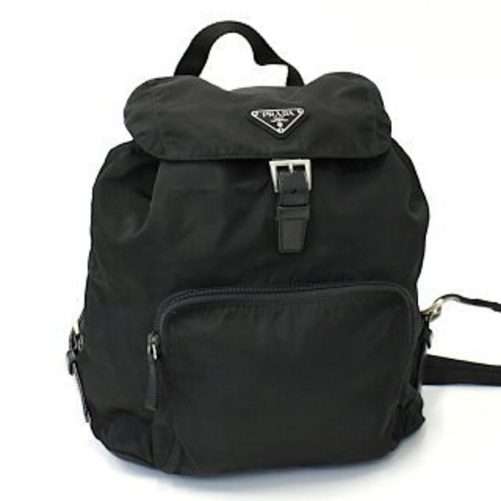 Prada Rucksack Backpack Backpack Triangle Plate L… - image 1